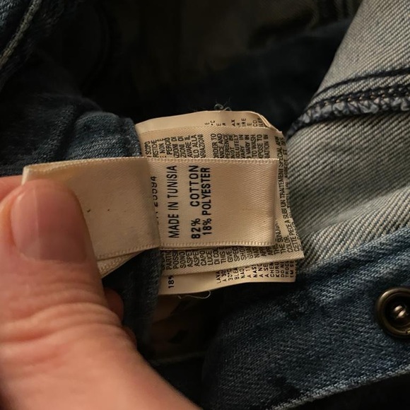 Diesel authentic blue bleached denim and leather jumpsuit. Size XXS - Picture 9 of 16